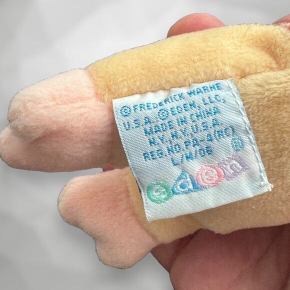 RARE - Eden Beatrix Potter Pigling Beanie Plush Pig 8" Stuffed Animal Frederick - Picture 6 of 9